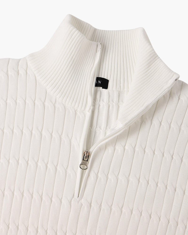 GWANGJU Cozy Half-Zip Knit Sweater - Versatile Everyday Layer