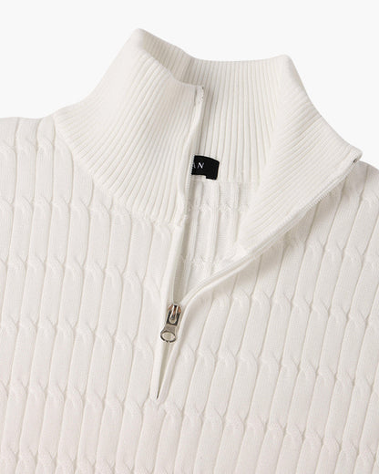 GWANGJU Cozy Half-Zip Knit Sweater - Versatile Everyday Layer