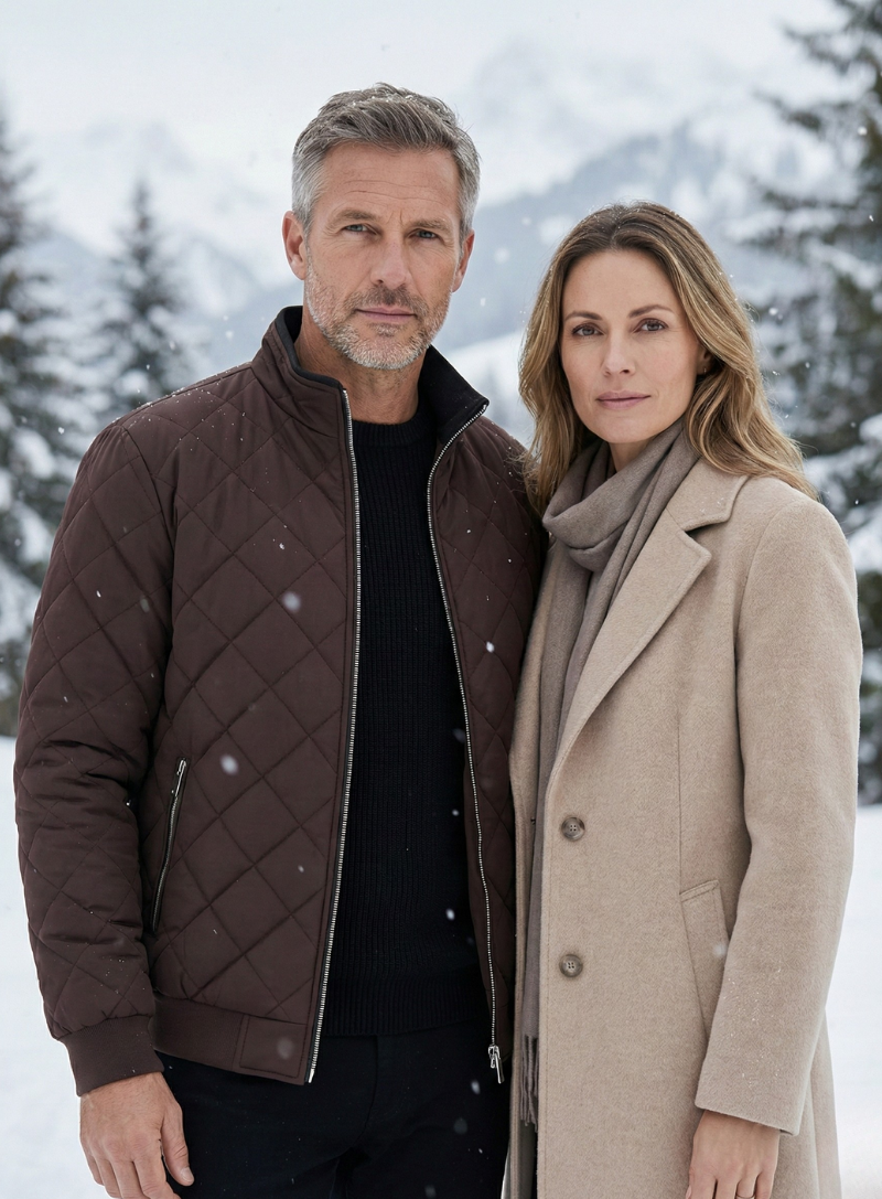 ST. MORITZ Quilted Winter Jacket – Warm, Insulated Outerwear with Stylish Quilting