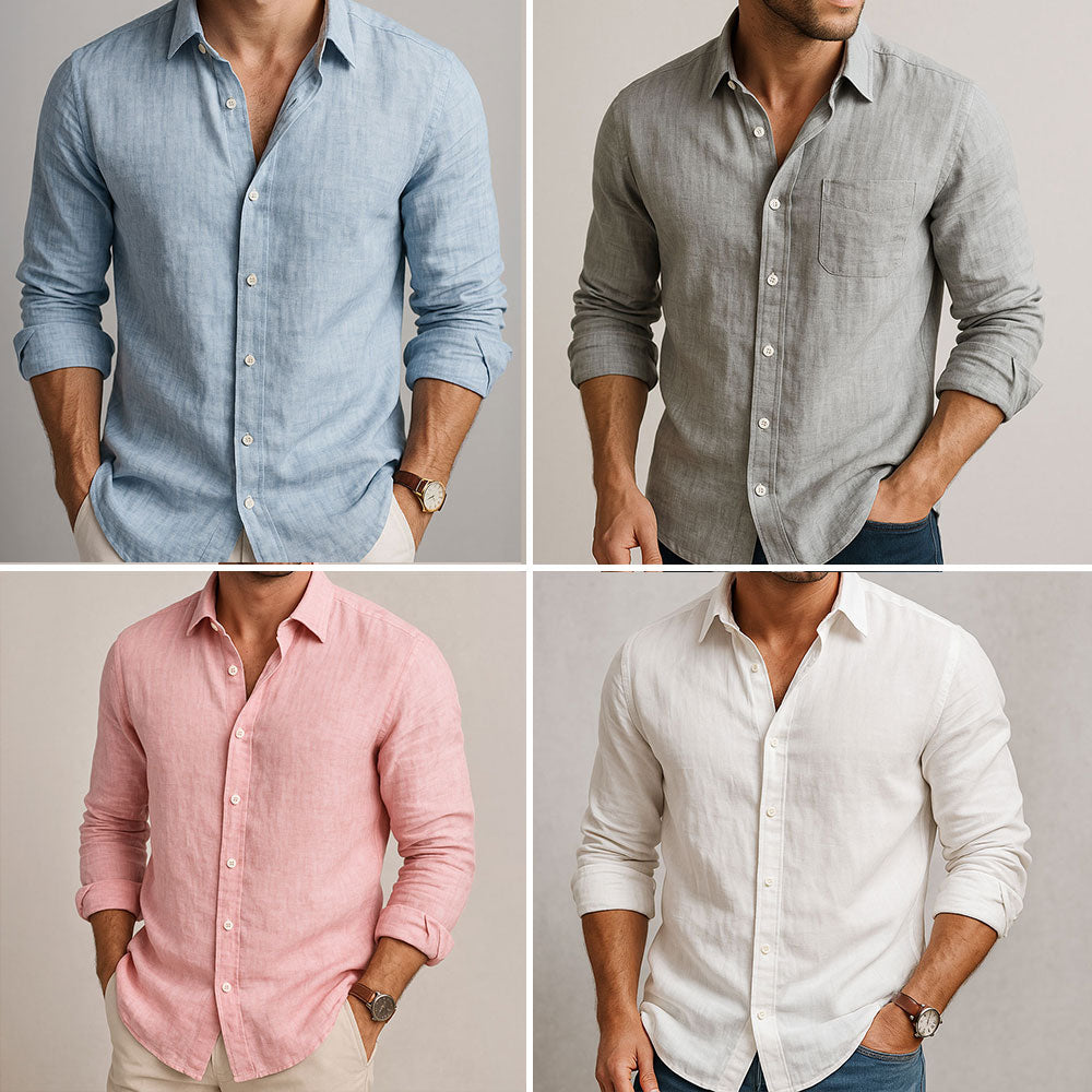 Amalfi Linen Shirt - Crisp, Lightweight Comfort