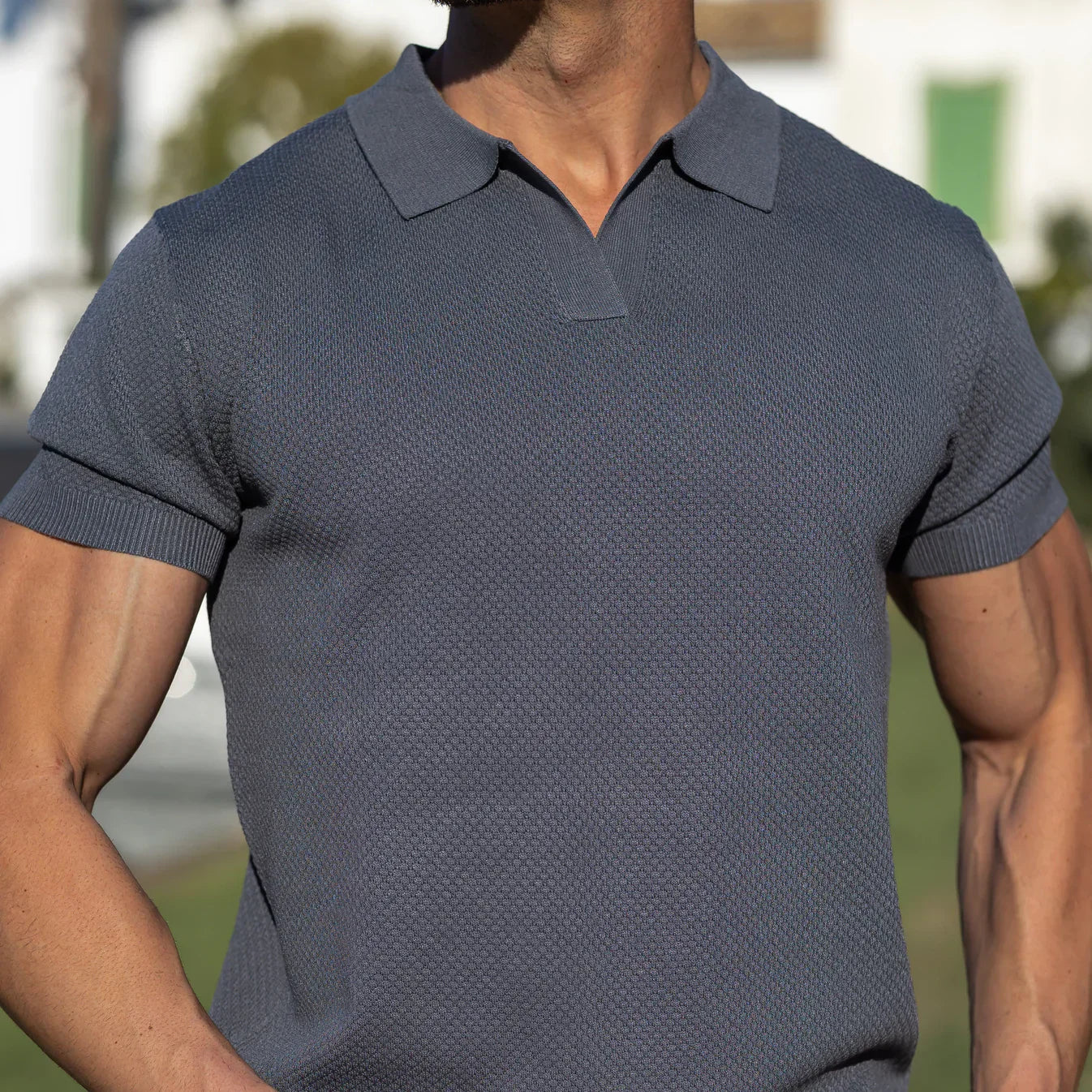 CAPRI V-Neck Polo Shirt - Effortless Style and All-Day Comfort