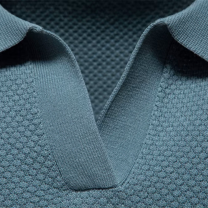CAPRI V-Neck Polo Shirt - Effortless Style and All-Day Comfort